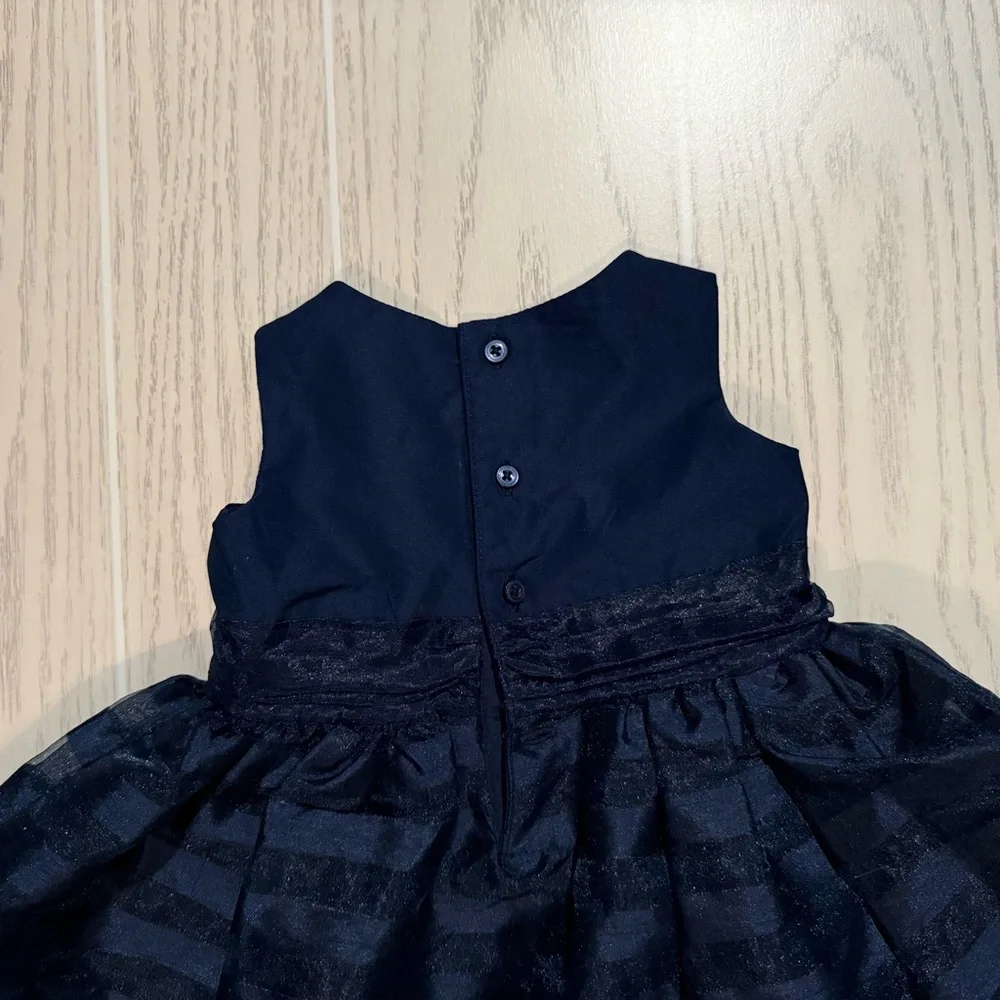Carter’s Dress Baby Girl Size 9 Months Navy‎ Blue Party Wedding Special Occasion